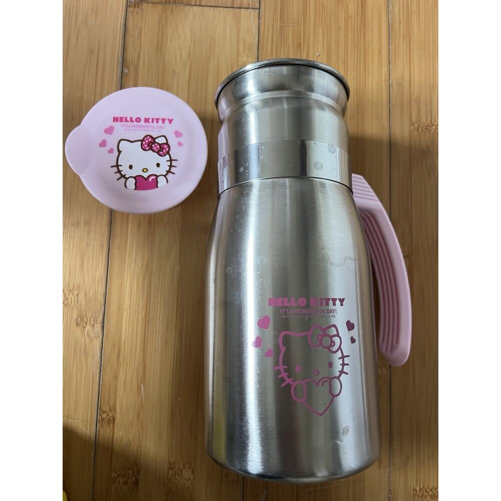 Hello Kitty 8” Stainless Steel Water Pitcher New Without Package